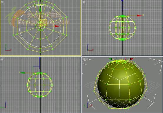 3ds MAX教程：球體工具應(yīng)用打造逼真蘋(píng)果_中國(guó)教程網(wǎng)